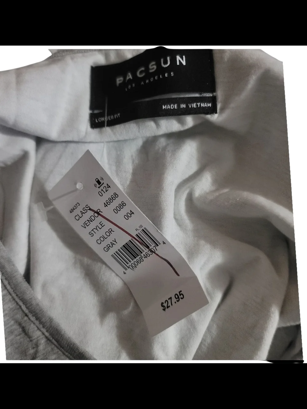 PacSun Double-Layer Gray Tank Top - Picture 4 of 5
